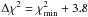 \hbox{$\Delta\chi^2 = \chi^2_{{\rm min}}+3.8$}