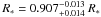 \hbox{$R_{*}=0.907^{-0.013}_{+0.014} ~R_{*}$}
