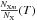 \hbox{${N_{{\rm X}_m}\over N_{\rm X} }(T)$}