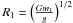 \hbox{$ R_1=\left( \frac{G m_1}{g} \right)^{1/2}$}
