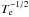 \hbox{$T_{\rm e}^{-1/2}$}