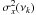 \hbox{$\sigma_x^2(\nu_k)$}