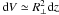 \hbox{$\mathrm{d}V\simeq R_{\bot}^2\mathrm{d}z$}