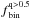 \hbox{${\it f}^{\rm q>0.5}_{\rm bin}$}