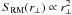 \hbox{$S_{\rm RM}(r_{\rm \perp})\propto r_{\rm \perp}^{\rm 2}$}