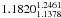 \hbox{$1.1820_{1.1378}^{1.2461}$}
