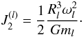 \begin{equation} J_2^{(l)}=\frac{1}{2} \frac{R_l^3 \omega_l^2}{Gm_l}\cdot \end{equation}