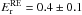 \hbox{$E_{\rm r}^{\rm RE}=0.4 \pm 0.1$}