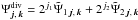 \hbox{$ \Psi_{\vec{j},\,\vec{k}}^{\textrm{div}}=2^{j_1}\tilde{\Psi}_{1\,\vec{j},\,\vec{k}}+2^{j_2}\tilde{\Psi}_{2\,\vec{j},\,\vec{k}}$}