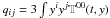 \hbox{$q_{ij}=3\int y^{i}y^{j} \mathbb{T}^{00}(t,y)$}