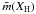 \hbox{$\bar{m}(X_{\rm H})$}
