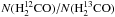\hbox{$N(\twHdCO) / N(\thHdCO)$}