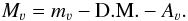 \begin{equation} \label{eq:Mv} M_{\varv} = m_{\varv} - \mathrm{D.M.} - A_{\varv} . \end{equation}