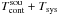 \hbox{$T_{\rm cont}^{\rm sou}+T_{\rm sys}$}