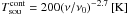 \hbox{$T^{\rm cont}_{\rm sou}=200(\nu/\nu_0)^{-2.7}\,{\rm [K]}$}