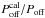 \hbox{$P_{\rm off}^{\rm cal}/P_{\rm off}$}