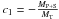 \hbox{$c_1 = -\frac{M_{\mathrm{P+S}}}{M_{\mathrm{T}}}$}