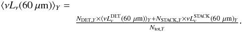 \hbox{$\langle \nu L^{\rm DET}_\nu (60~\mu {\rm m})\rangle_{\rm AGN} = 10^{45}$}