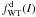 \hbox{$f_{\rm WT}^{\rm d}(I)$}
