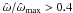 \hbox{$\hat{\omega}/\hat{\omega}_{\rm max}>0.4$}