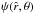 \hbox{$\psi(\hat{r},\theta)$}