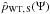 \hbox{$\hat{p}_{\rm WT,\,S}(\Psi)$}