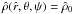 \hbox{$\hat{\rho}(\hat{r},\theta,\psi)=\hat{\rho}_0$}