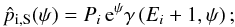 \appendix \setcounter{section}{1} \begin{equation} \label{pS} \hat{p}_{\rm i,S}(\psi)=P_i\,\mathrm{e}^{\psi}\gamma\left(E_i+1,\psi\right); \end{equation}