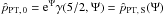 \hbox{$\hat{p}_{\rm PT,\,0}=\mathrm{e}^{\Psi}\gamma(5/2,\Psi)=\hat{p}_{\rm PT,\,S}(\Psi)$}