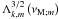 \hbox{$\Lambda_{k,m}^{3/2}\left(\nu_{{\rm M};m}\right)$}
