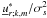 \hbox{${\underline u}_{r;k,m}^{*}/\sigma_s^2$}