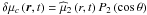 \hbox{$\delta\mu_{c}\left(\vec r,t\right)={\widehat \mu}_{2}\left(r,t\right)P_{2}\left(\cos\theta\right)$}