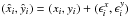 \hbox{$(\hat x_i, \hat y_i) = (x_i, y_i) + (\epsilon^x_i, \epsilon^y_i)$}