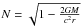 \hbox{$N=\sqrt{1-\frac{2GM}{c^2r}}$}