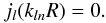 \appendix \setcounter{section}{1} \begin{eqnarray} j_{l}(k_{ln}R) = 0. \end{eqnarray}