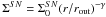 \hbox{$\Sigma^{SN}=\Sigma_0^{SN}(r/r_\mathrm{out})^{-\gamma}$}
