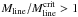 \hbox{$M_{\rm line}/M_{\rm line}^{\rm crit}>1$}