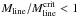 \hbox{$M_{\rm line}/M_{\rm line}^{\rm crit}<1$}