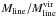 \hbox{$M_{\rm line}/M_{\rm line}^{\rm vir}$}