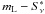 \hbox{$m_{\rm L}-S^*_{\nu}$}