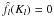 \hbox{$\hat{f}_l(K_l) =0$}