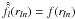 \hbox{$\hat{\hat{f}}_l(r_{l n}) = f(r_{l n})$}