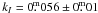 \hbox{$k_I = 0\fm056\pm 0\fm01$}