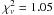 \hbox{$\chi_{\nu}^2=1.05$}