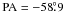 \hbox{$\rm PA =-58\fdg9$}