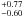 \hbox{$^{+0.77}_{-0.60}$}