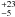 \hbox{$^{+23}_{-5}$}
