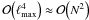 \hbox{${\cal O}\! \left( \lmax^4 \right) \approx {\cal O}\! \left( N^2 \right)$}