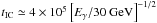 \hbox{$t_{\rm IC}\simeq 4\times 10^5\left[E_\gamma/30\mbox{ GeV}\right]^{-1/2}$}