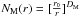 \hbox{$N_{\rm M}(r)= [\frac{r_0}{r}]^{D_{\rm M}}$}